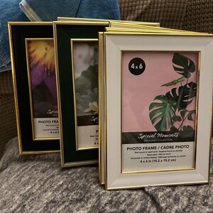 Special Moments White and Gold 4x6 Photo Frame